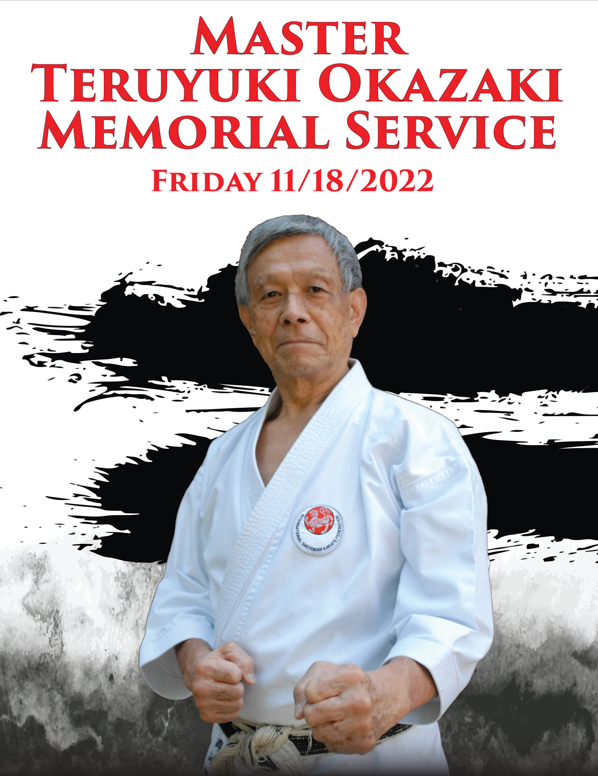 Master Teruyuki Okazaki Memorial Service Friday 11:18:2022
